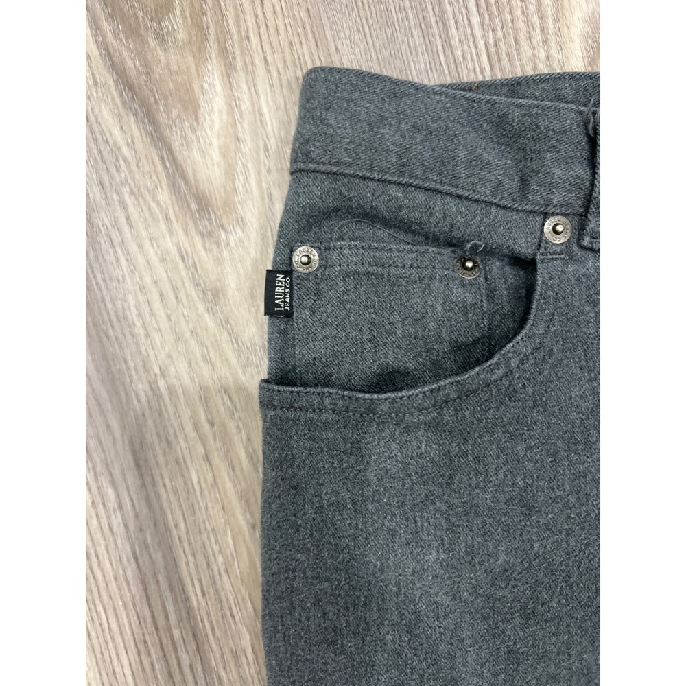 Lauren Ralph Lauren Jeans Co Womens 16W Charcoal Gray Straight Leg Stretch Pants